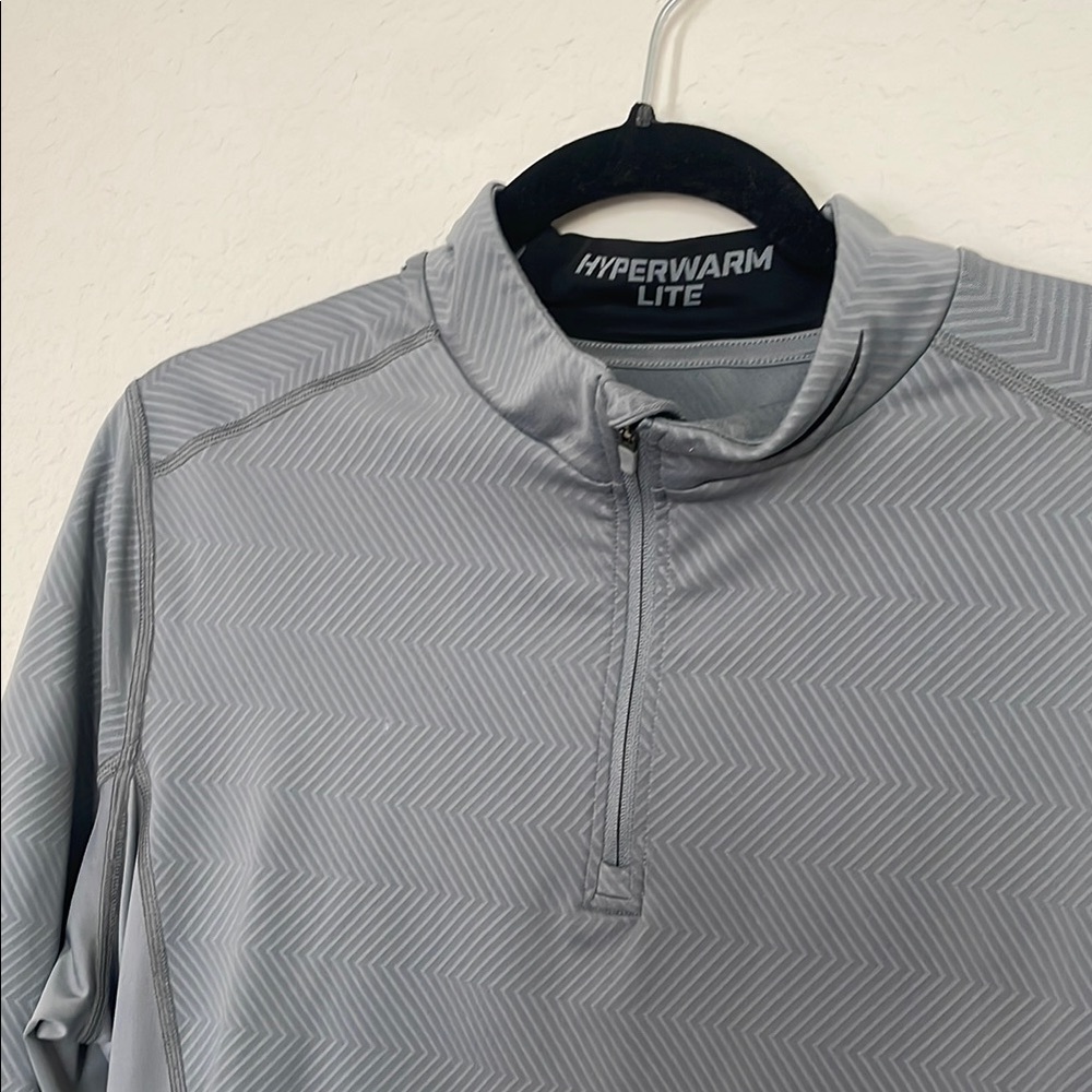 Nike Hyperwarm Lite Chevron Quarter-Zip in Gray Men’s Size L